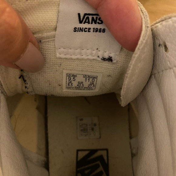 Off white cream High Top Vans - Picture 5 of 5